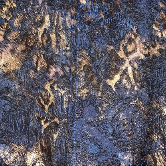 Erin London Blue and Gold Women's Jacket - Picture 2 of 12